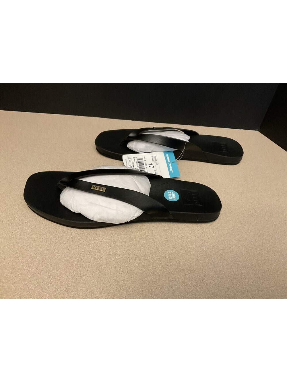 New! Womens REEF Cushion Lune Flip Flop Molded Cushion Footbed. Size 10. Nice!